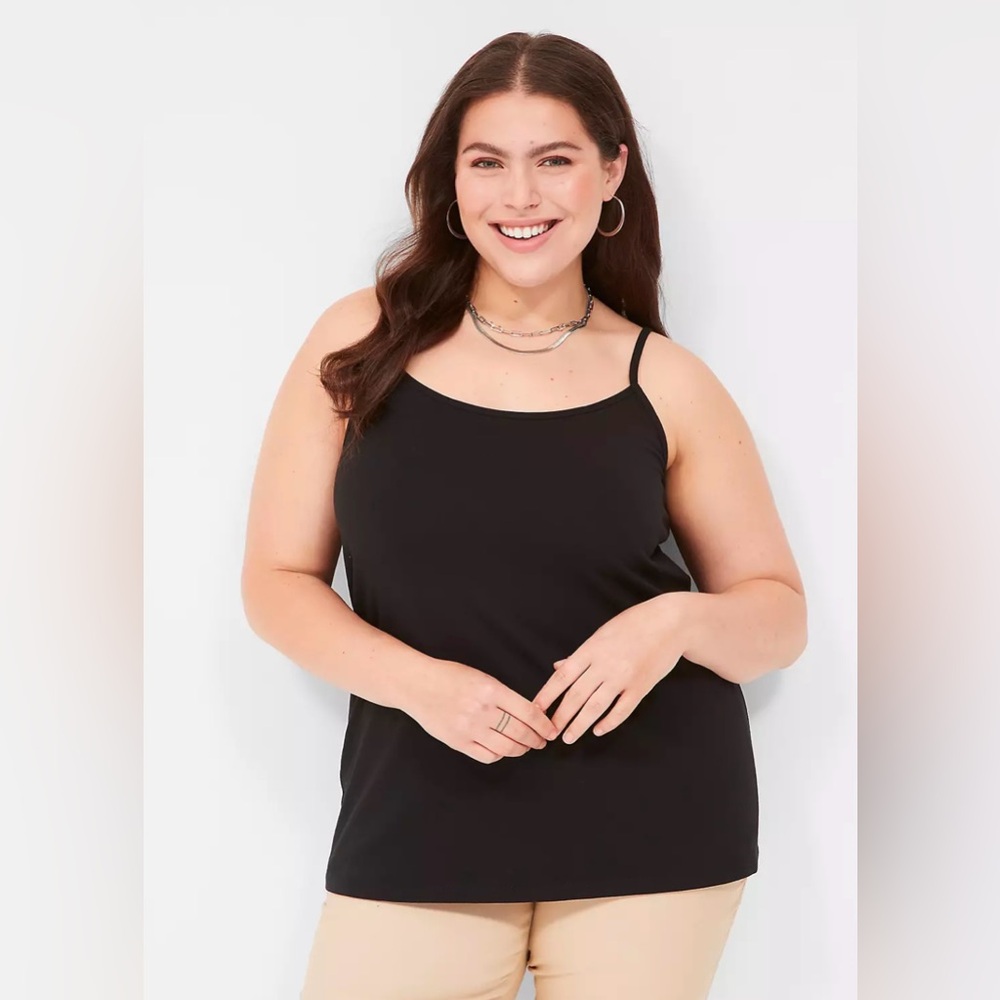 Lane Bryant Women’s Black Cotton Cami
